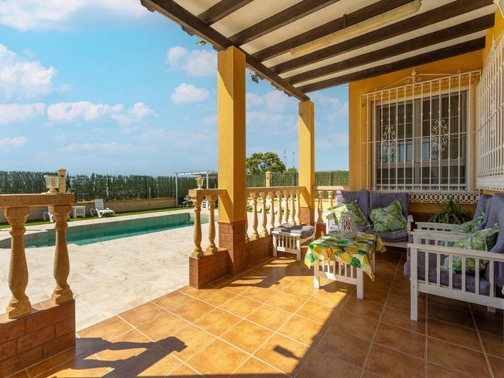 Casa de vacaciones con piscina in Venta del Pobre, Níjar