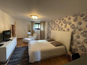 Chambre d’hôte pour 2 personnes, avec terrasse ainsi que piscine et jardin à Montrabé