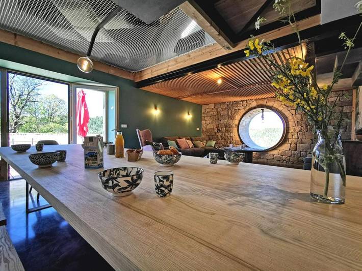 Location de vacances pour 14 personnes, avec Balcon ainsi que Terrasse et Jardin à Lapte - 3