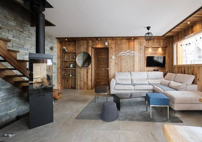 Chalet pour 6 personnes, avec balcon ainsi que sauna et vue