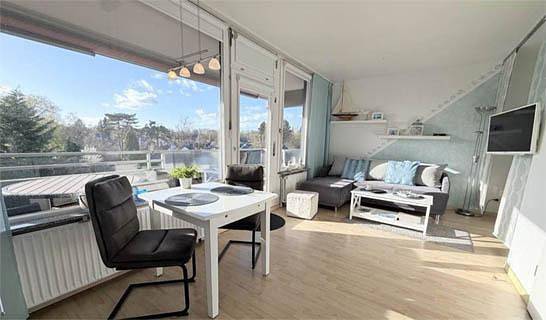 Ferienwohnung für 2 Personen, mit Balkon und Terrasse in Travemünde