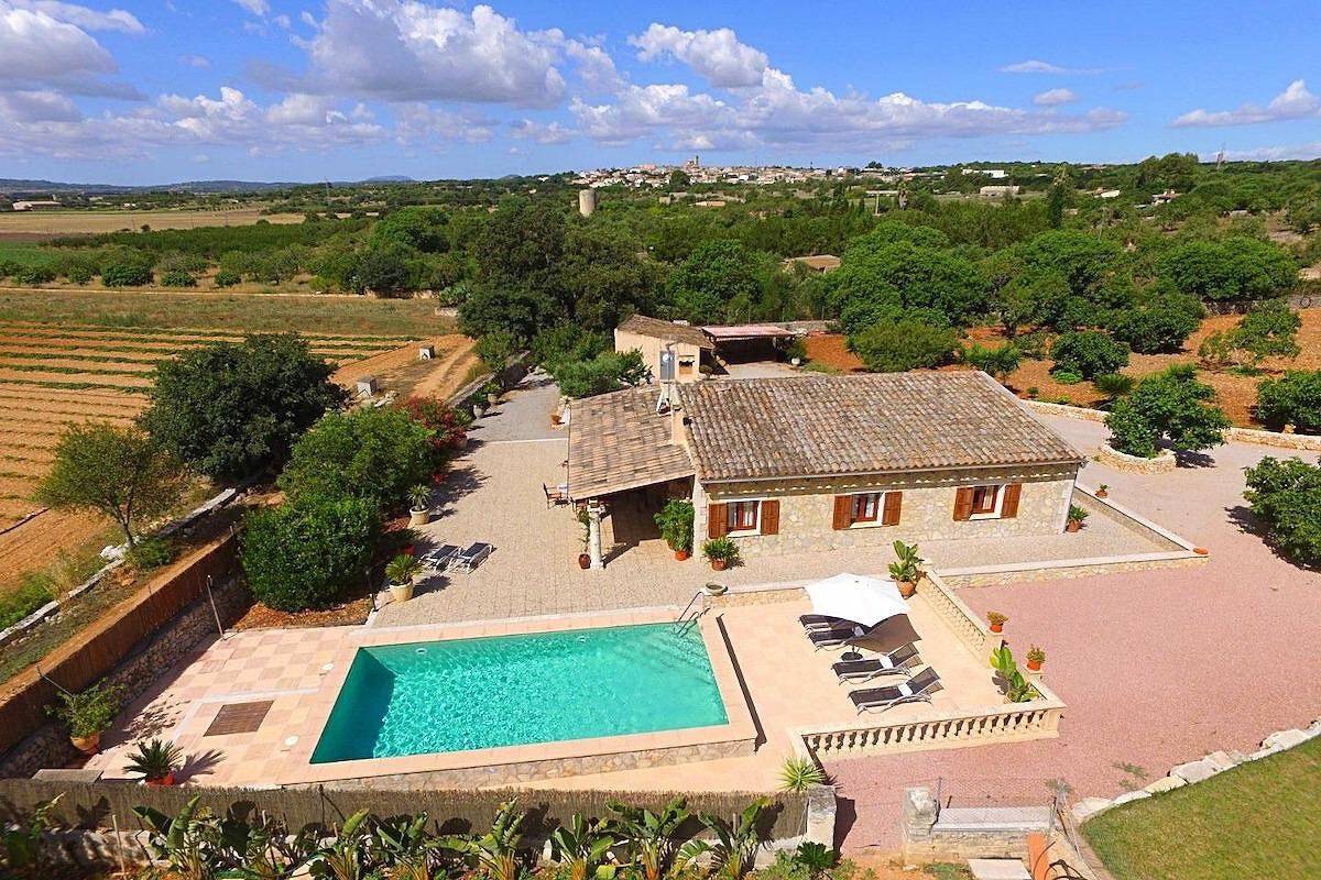 Ferienhaus "Casa Sa Rota" mit Bergblick in Ariany, Mallorca Inselmitte