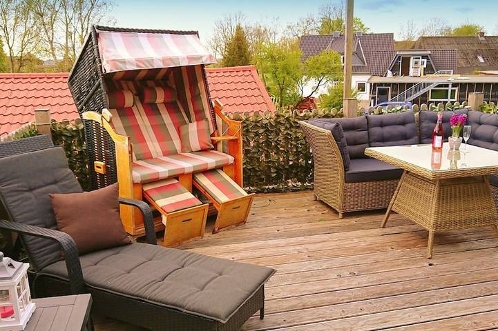 Ferienwohnung für 4 Personen, mit Balkon und Garten