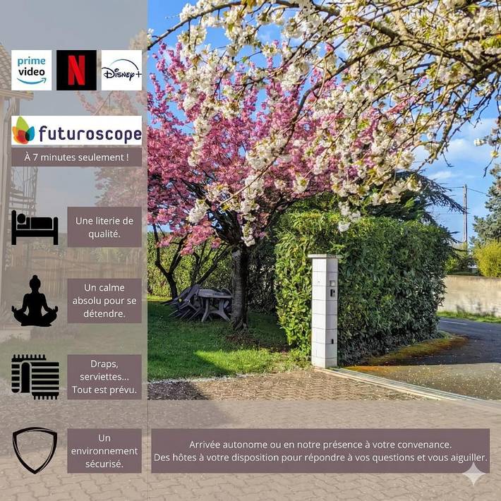 Appartement de vacances pour 4 personnes, avec Terrasse et Jardin