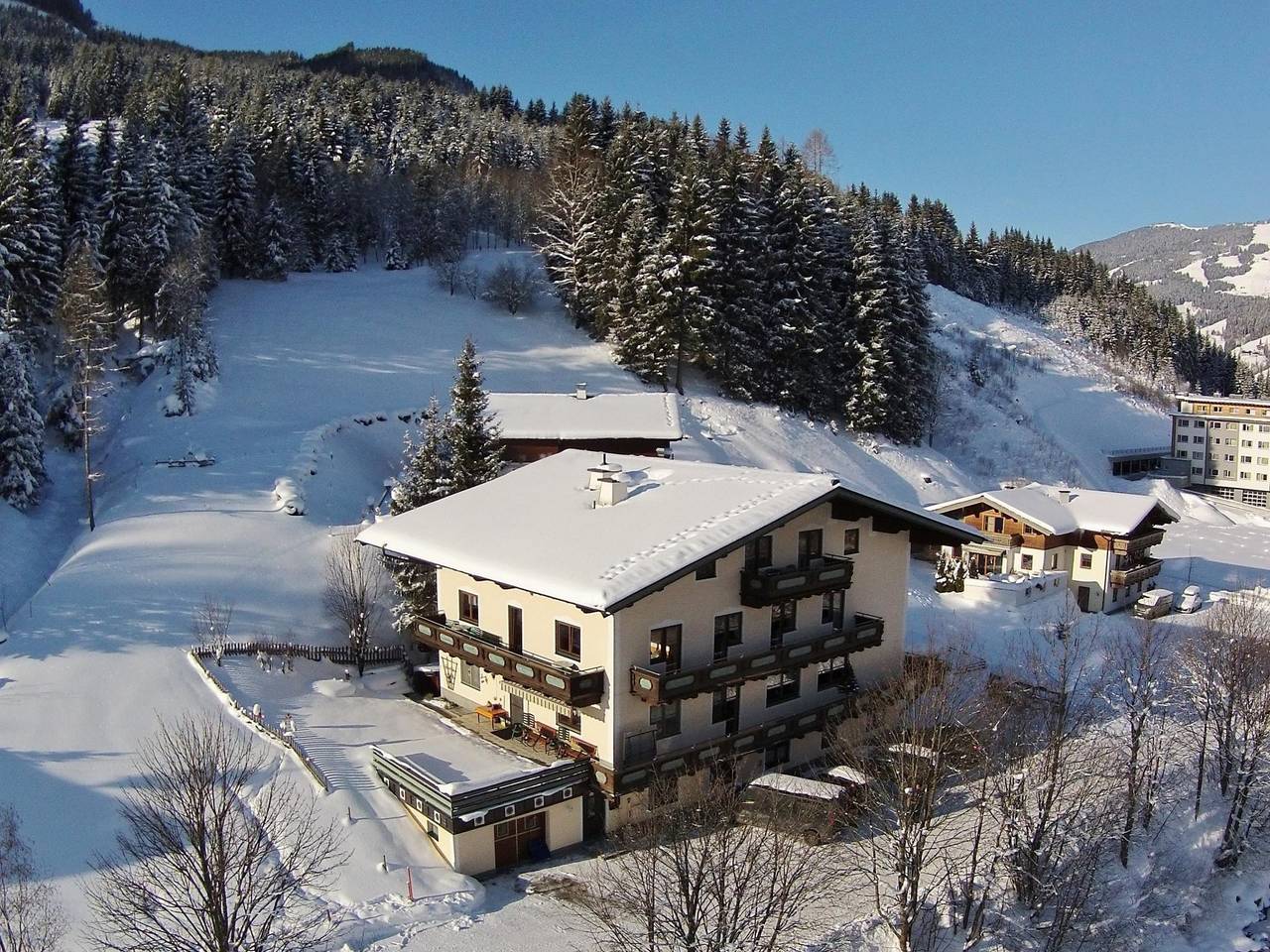 Geheel appartement, Appartement met balkon en skiberging in Saalbach, Saalbach-Hinterglemm