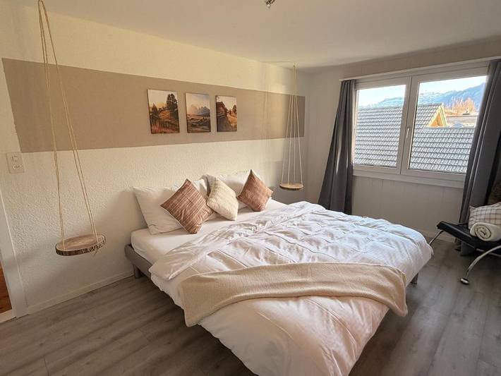 Gîte pour 2 personnes, avec vue sur le lac ainsi que vue et terrasse à Krattigen - 4