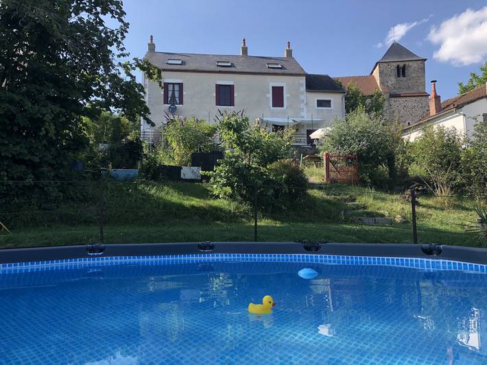 Gîte pour 12 personnes, avec Piscine à Lanty