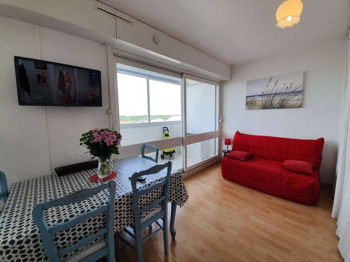 Gîte pour 4 personnes, avec balcon dans Plage des Mouettes