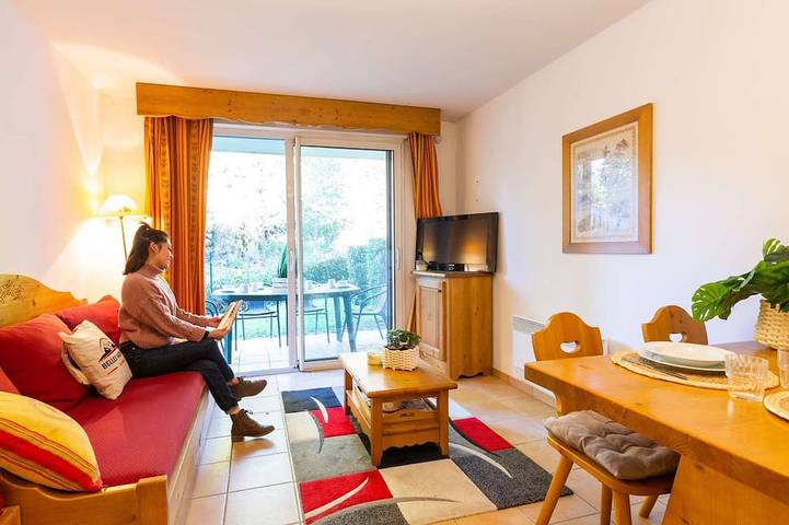 Apartamento entero, Apartamento 4 personas con piscina y parking en Vielle Aure in Vielle-Aure, Parque nacional de los Pirineos