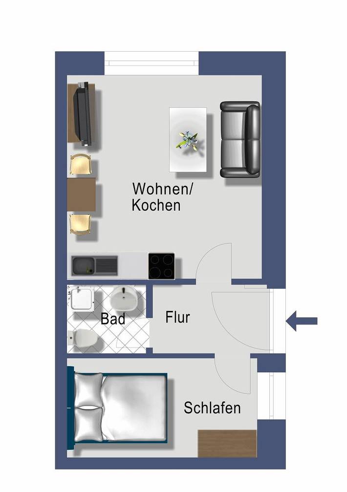 Ferienwohnung für 4 Personen, mit Terrasse und Garten sowie Sauna, kinderfreundlich in Boren