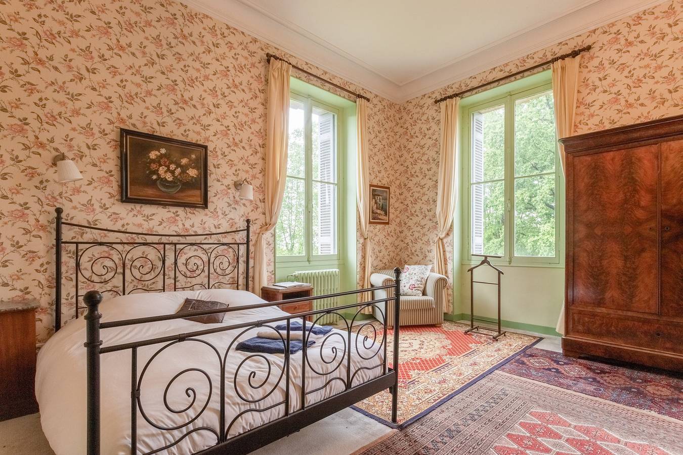 Chambre « La Chambre Antique au Château Habas » avec Wi-Fi in Habas, Région de Dax