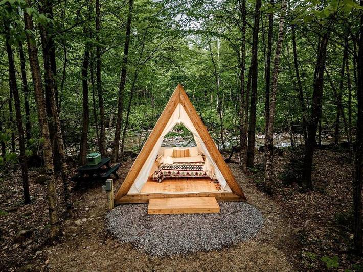 Zelt für 2 Personen, mit Garten - 1