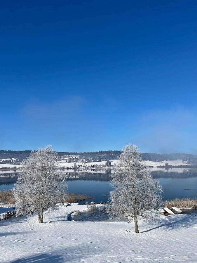 Gîte pour 7 personnes, avec vue sur le lac ainsi que jardin et vue à Montperreux - 3
