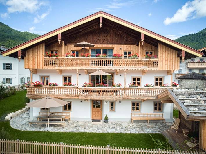 Ferienhaus für 4 Personen, mit Garten und Balkon sowie Sauna, mit Haustier in Schleching