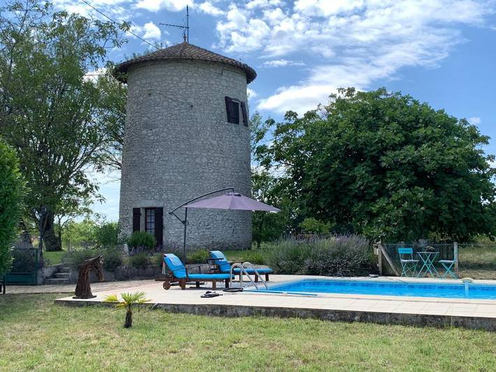 Maison de vacances pour 2 personnes, avec jardin ainsi que vue et piscine