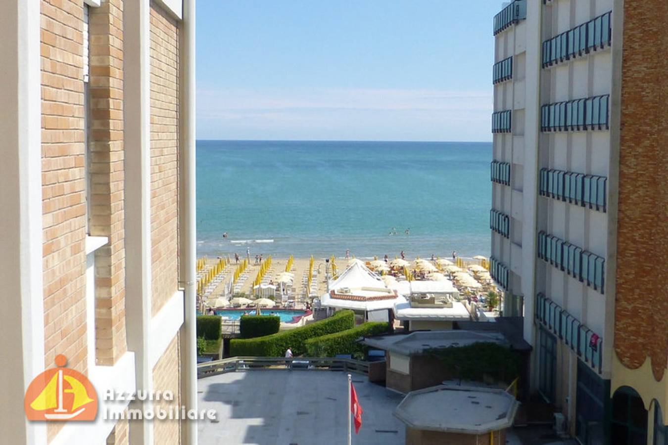 Appartement entier, Appartement 'Vera Cruz 510' avec vue sur la mer, piscine partagée et climatisation in Lido di Jesolo, Jesolo