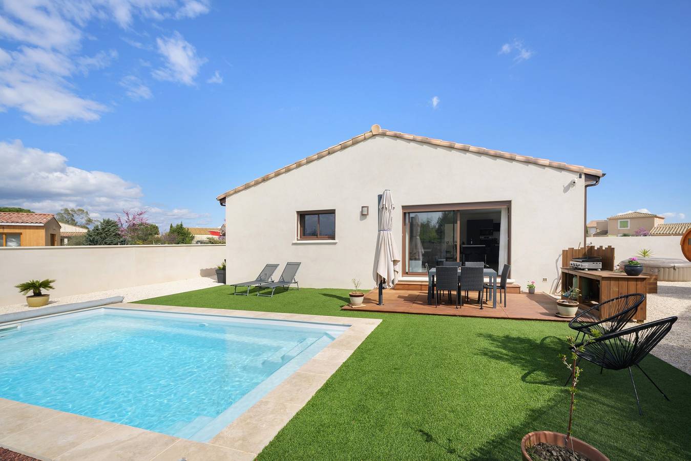 Villa avec piscine spa et sauna in Saint-Nazaire-d'Aude, Région de Narbonne