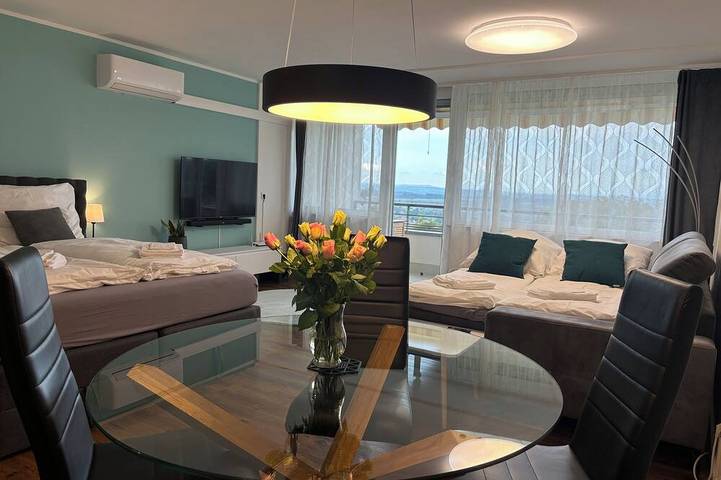 Ganze Wohnung, Modernes Ferienappartement mit Panoramablick & Wohlfühlkomfort in Oberteuringen, Region Bodensee-Oberschwaben