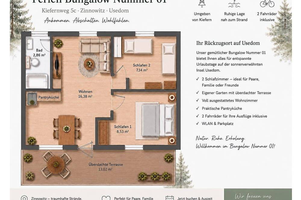 Ferienwohnung in Usedom für 4 Personen in Usedom