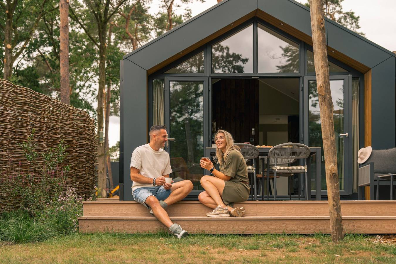 Hofparken De Bergvennen — Wald-Lodge mit Hot Tub & Sauna | 4 Pers. in Twente
