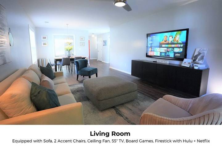 Vacation rental for 6 people, with yard, with pets in High Point