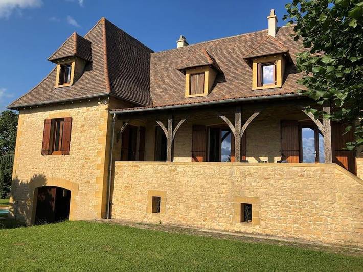 Location de vacances pour 10 personnes, avec Terrasse ainsi que Jardin et Vue à Marquay