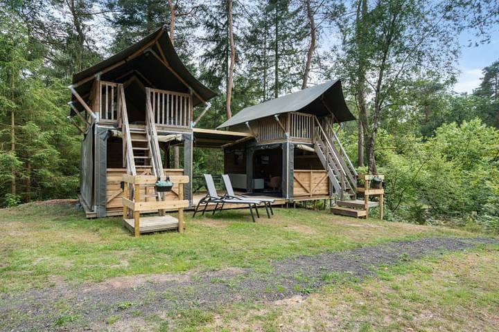 Zelt für 4 Personen, mit Terrasse und Balkon/Terrasse - 1