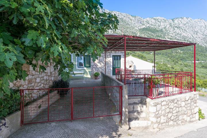 Appartement entier, Garçonniere avec la terrasse et la vue sur le mer Igrane, Makarska As-6796-b in Igrane, Makarska riviera