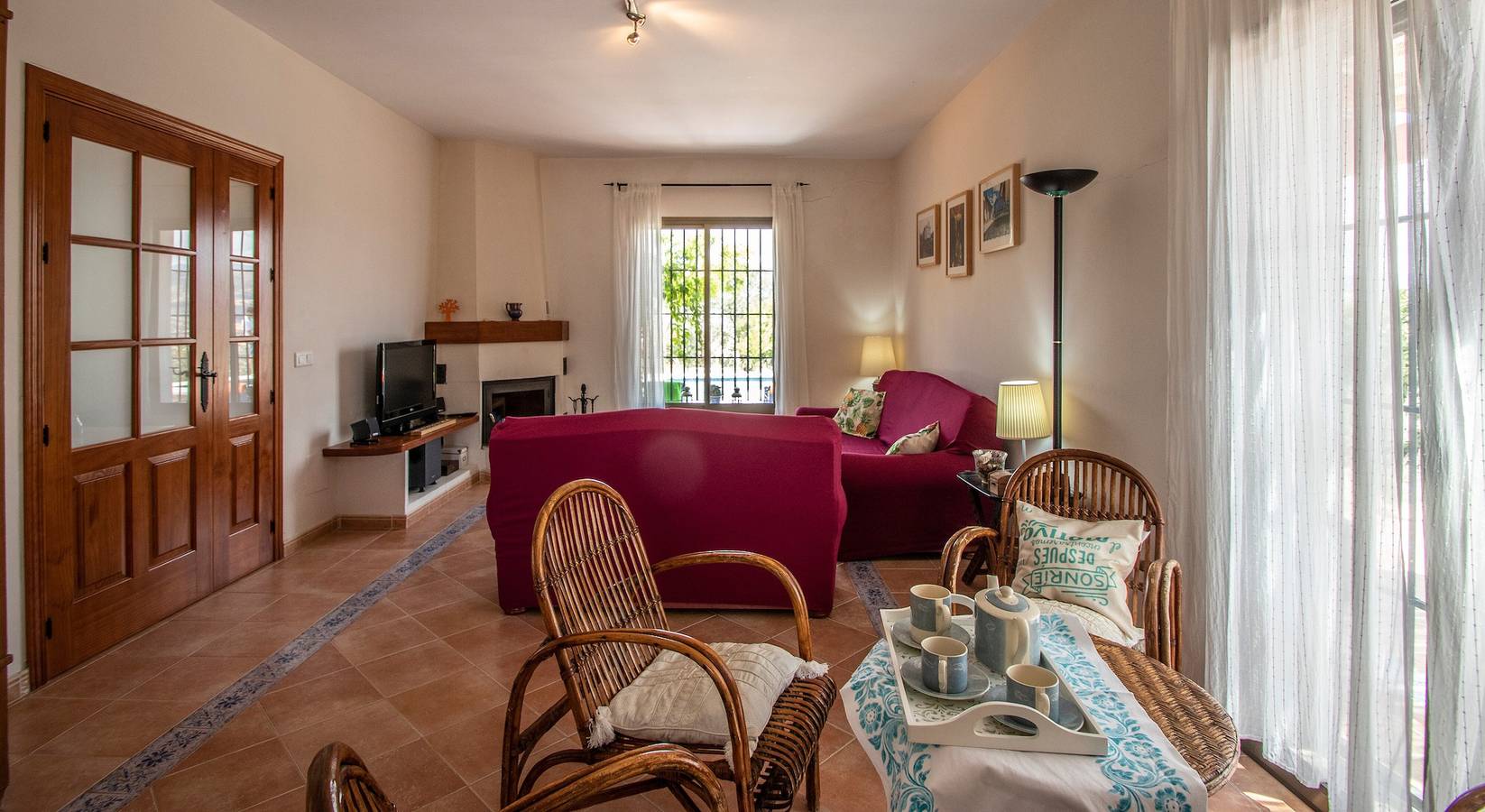 Villa "Caminito del Rey" mit Bergblick, Pool, Garten, Klimaanlage und Wlan in Álora, Málaga Provinz