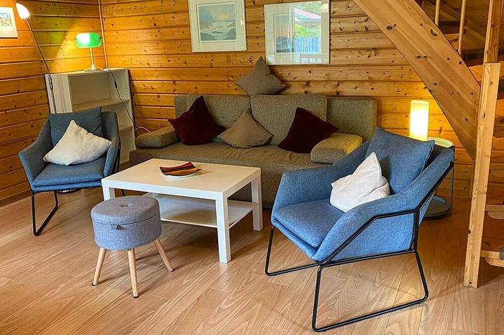 Ferienhaus für 4 Personen, mit Sauna und Terrasse sowie Garten