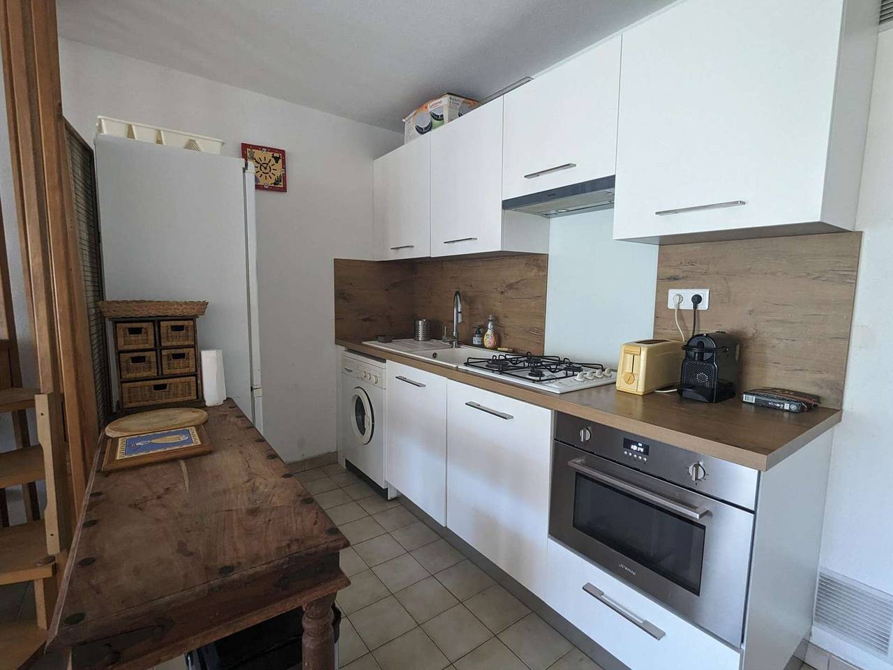 Apartamento entero, Duplex con Jardín Privado y Acceso Directo a la Playa, 7 Plazas, Parking y Climatización in Le Couchant, La Grande-Motte