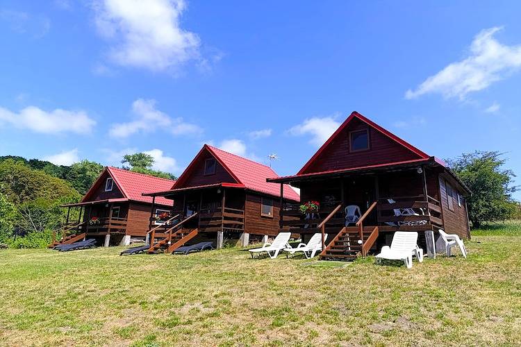 Holzhaus in Lubin am Wicko-See in Misdroy (Gemeinde), Stettiner Haff