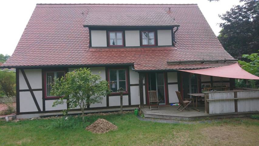 Ferienwohnung für 4 Personen, mit Terrasse und Garten sowie Ausblick in Kranichfeld - 2