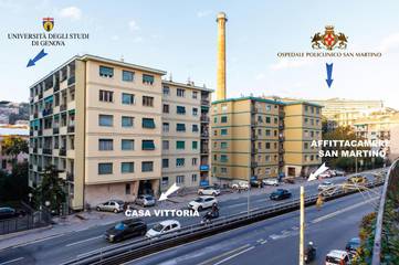 Maison d’hôte pour 3 personnes, avec terrasse, animaux acceptés à Gênes