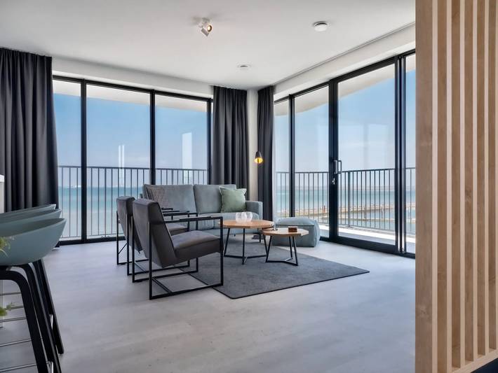 Ferienwohnung mit Meerblick für 4 Personen, mit Balkon in den Niederlande