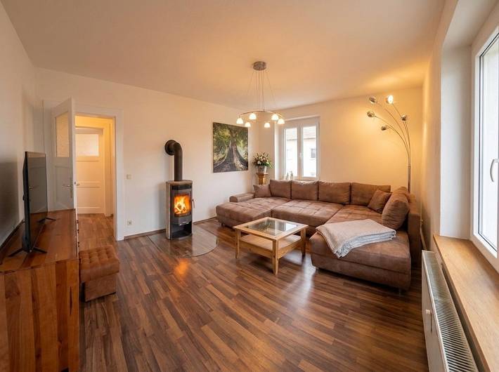 Ganze Ferienwohnung, Ski-In Familienwohnung mit Kamin im Erzgebirge in Altenberg, Osterzgebirge
