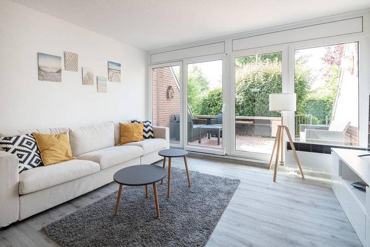 Ferienwohnung für 3 Personen, mit Terrasse und Ausblick in Horumersiel