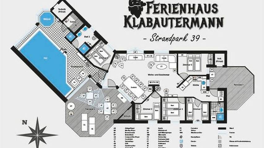 Bungalow für 10 Personen, mit Haustier in Lensterstrand - 3