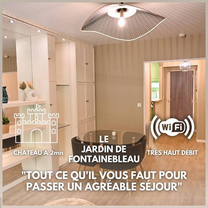 Gîte pour 4 personnes, avec jardin dans Château de Fontainebleau