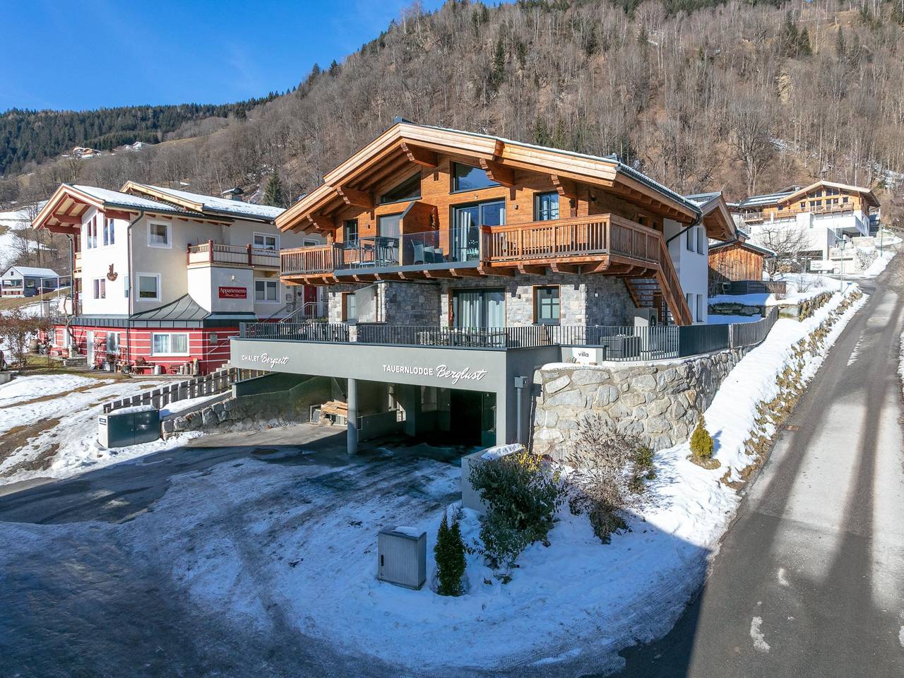 Ski-in/ski-out luxe lodge met balkon tuin terras sauna in Bramberg am Wildkogel, Kitzbüheler Alpen