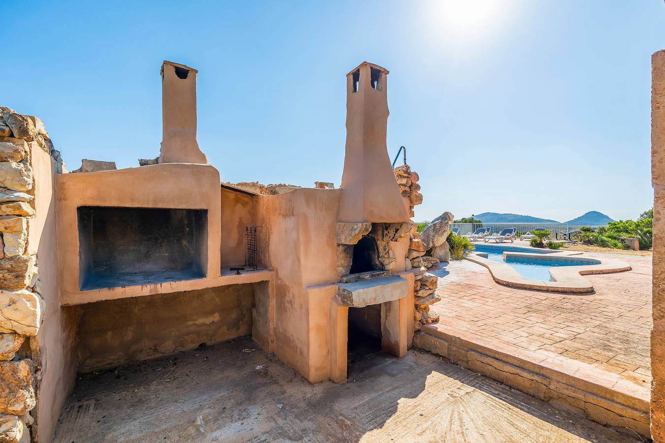 Ferienhaus 'Na Moli' mit Meerblick, Privatem Pool und Wi-Fi in Cala Torta, Artà
