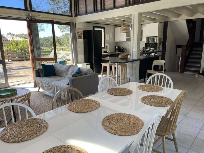 Apartamento vacacional entero, Family villa 12 pers. – Pool & nature – Lacanau Océan in Lacanau Ocean, Lacanau