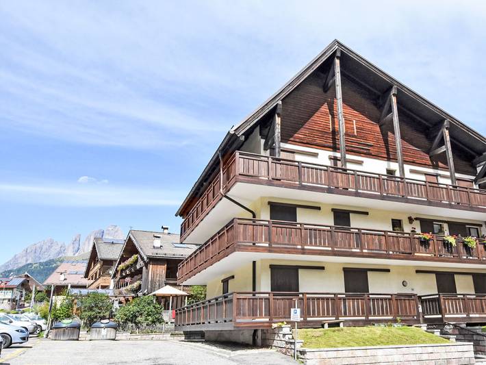 Ferielejlighed for 2 personer, med balkon i Canazei