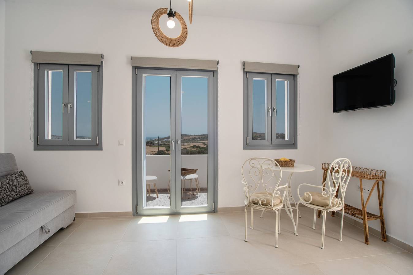 Estudio entero, Apartamento estudio 'Villa Anastasio' con vistas al mar, Wi-Fi y aire acondicionado. in Paros