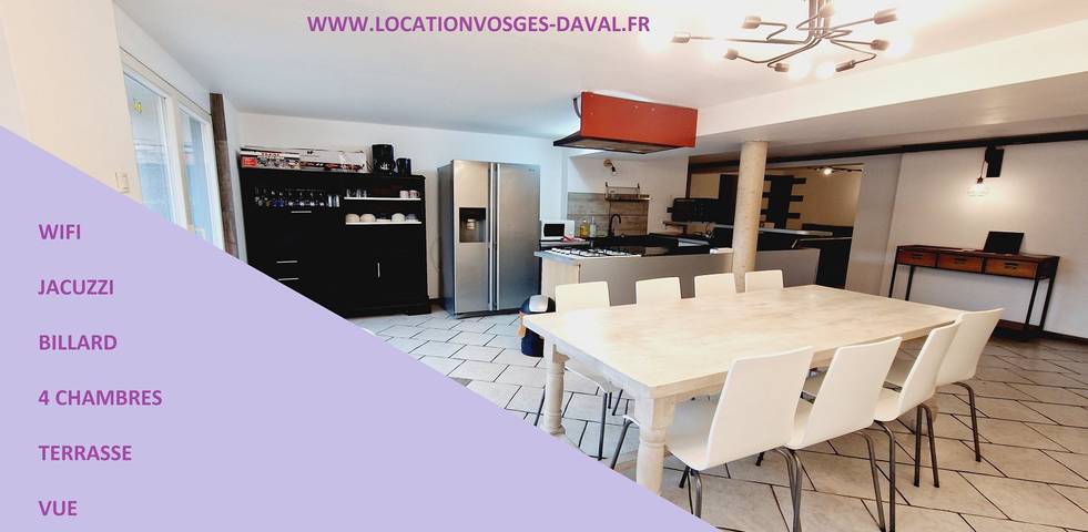 Appartement de vacances pour 8 personnes, avec jacuzzi et terrasse dans les Vosges - 2