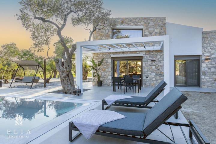 Villa für 6 Personen, mit Garten und Pool sowie Ausblick auf Thassos - 4