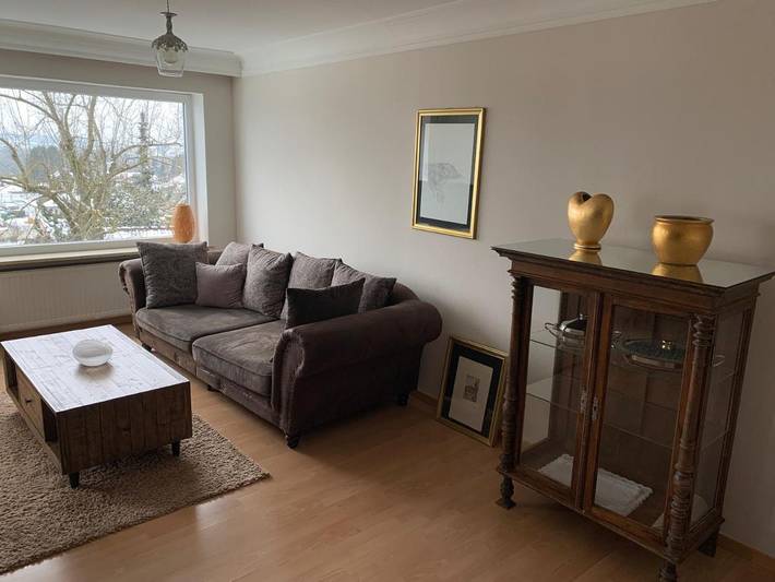 Ferienwohnung für 5 Personen, mit Terrasse und Garten sowie Ausblick