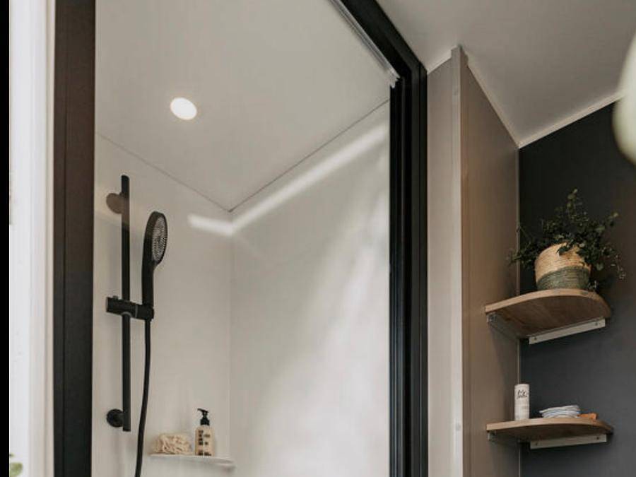 Flower Camping l'Epi Bleu - Mobilheim 5 personen - Mobilheim 28m2 Komfort+ 2 Schlafgelegenheiten 5 Pers. in Banon, Forcalquier und Umgebung