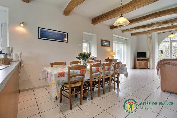 Gîte pour 8 personnes, avec jardin et terrasse, animaux acceptés à Baden (France) - 3