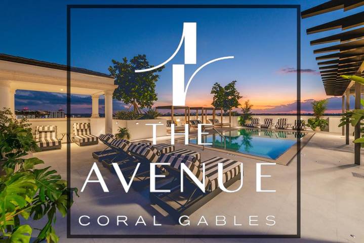 Apartamento para 4 personas, con vistas además de balcón y piscina en Coral Gables